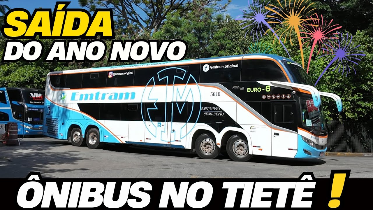 MUITOS ÔNIBUS DIFERENTES!!  MOVIMENTO NA RODOVIÁRIA DO TIETÊ NO ANO NOVO PARTE 1