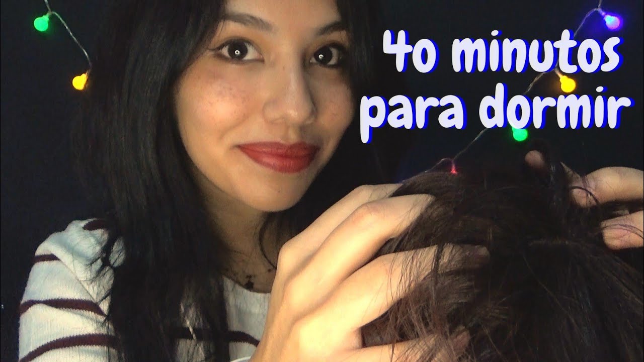 DUERMETE mientras te PEINO y te RASCO el PELO 💆🏻 - Asmr Español (+40Min )