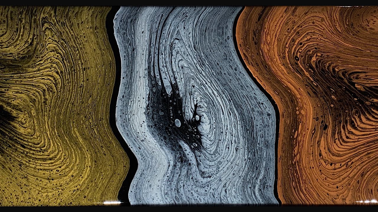 (261) Multiple Ring Pour - Fluid Acrylic Paint Pouring - Flow Art