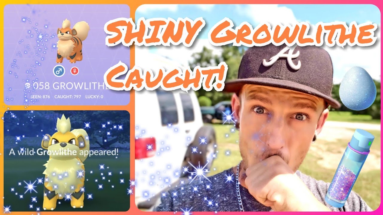 Shiny Growlithe Encountered! Rarest shiny in Pokemon Go?
