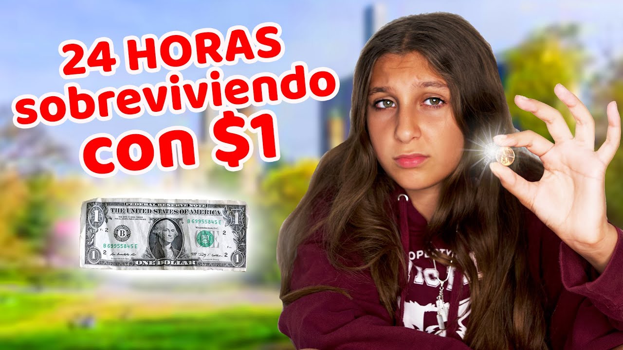 24 horas SOBREVIVIENDO con $1 - Mimi Land