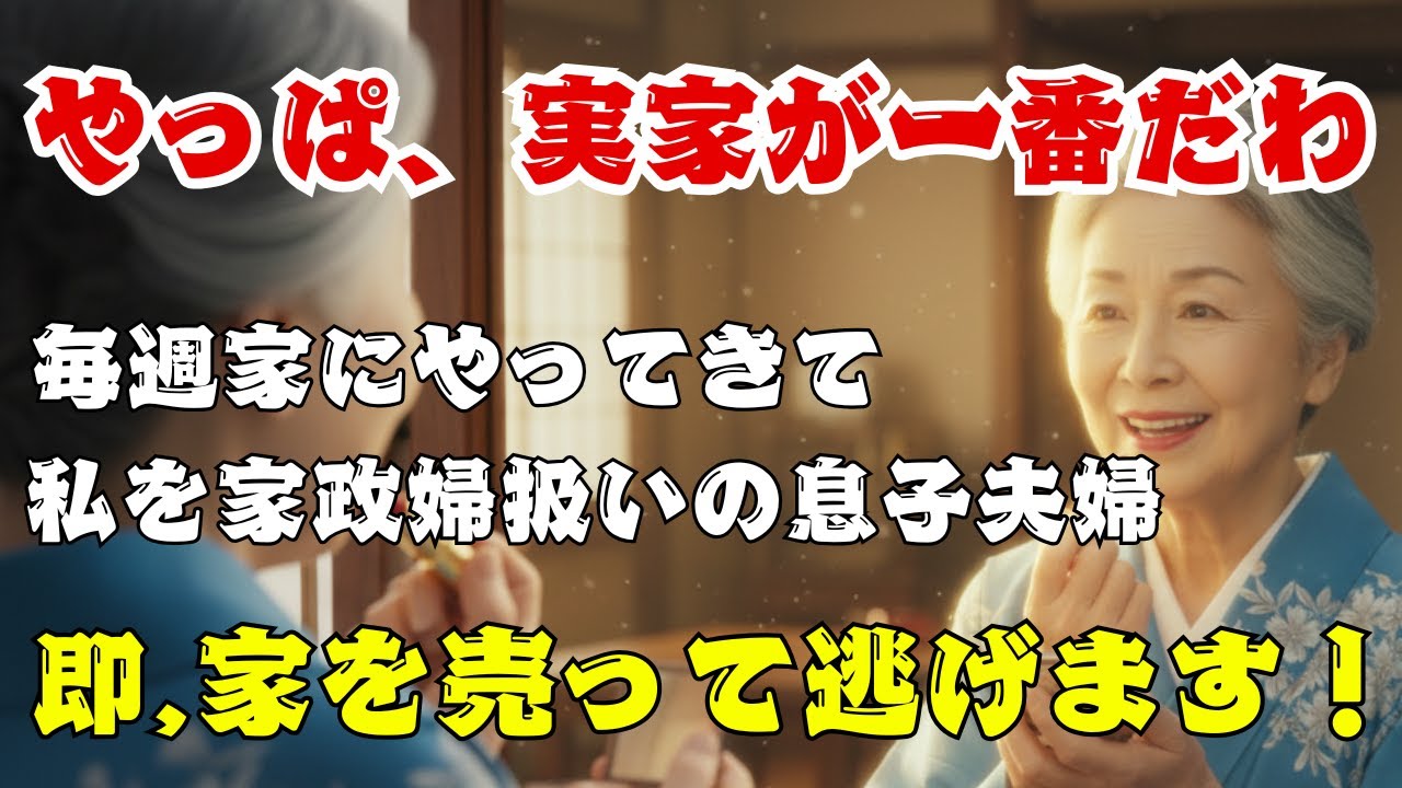 私をATM兼無料の家政婦だと思っていた息子夫婦。黙って家を売り払い、連絡先も変えて遠くへ引っ越したった 【シニアライフ】【60代以上の方へ】