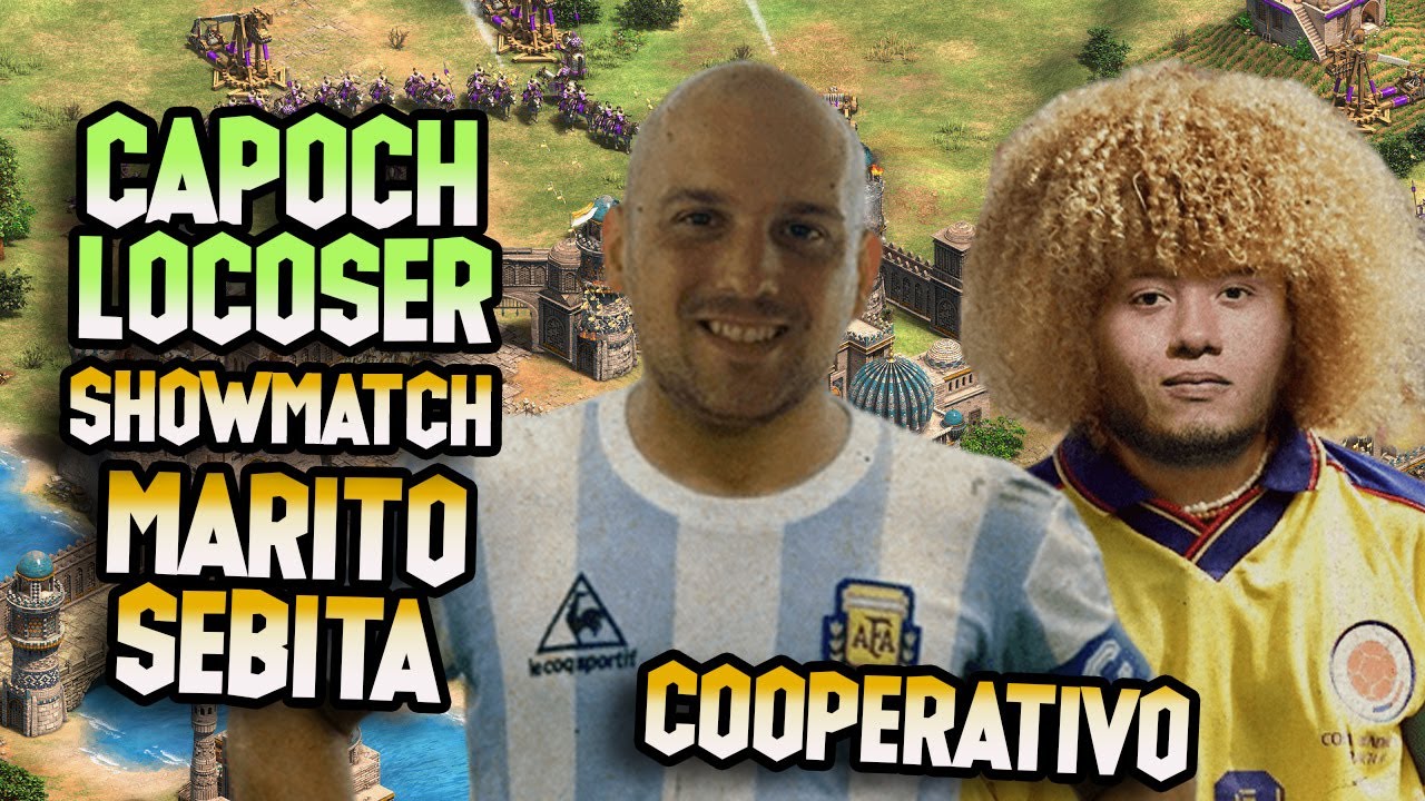 CAPOCH-LOCOSER vs MARIO OVALLE-SEBASTIAN / COOPERATIVO 1v1 SHOWMATCH #ageofempires #aoe2