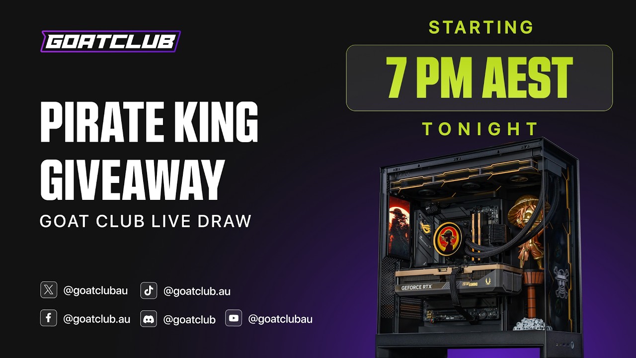 GOAT CLUB LIVESTREAM - PIRATE KING GIVEAWAY