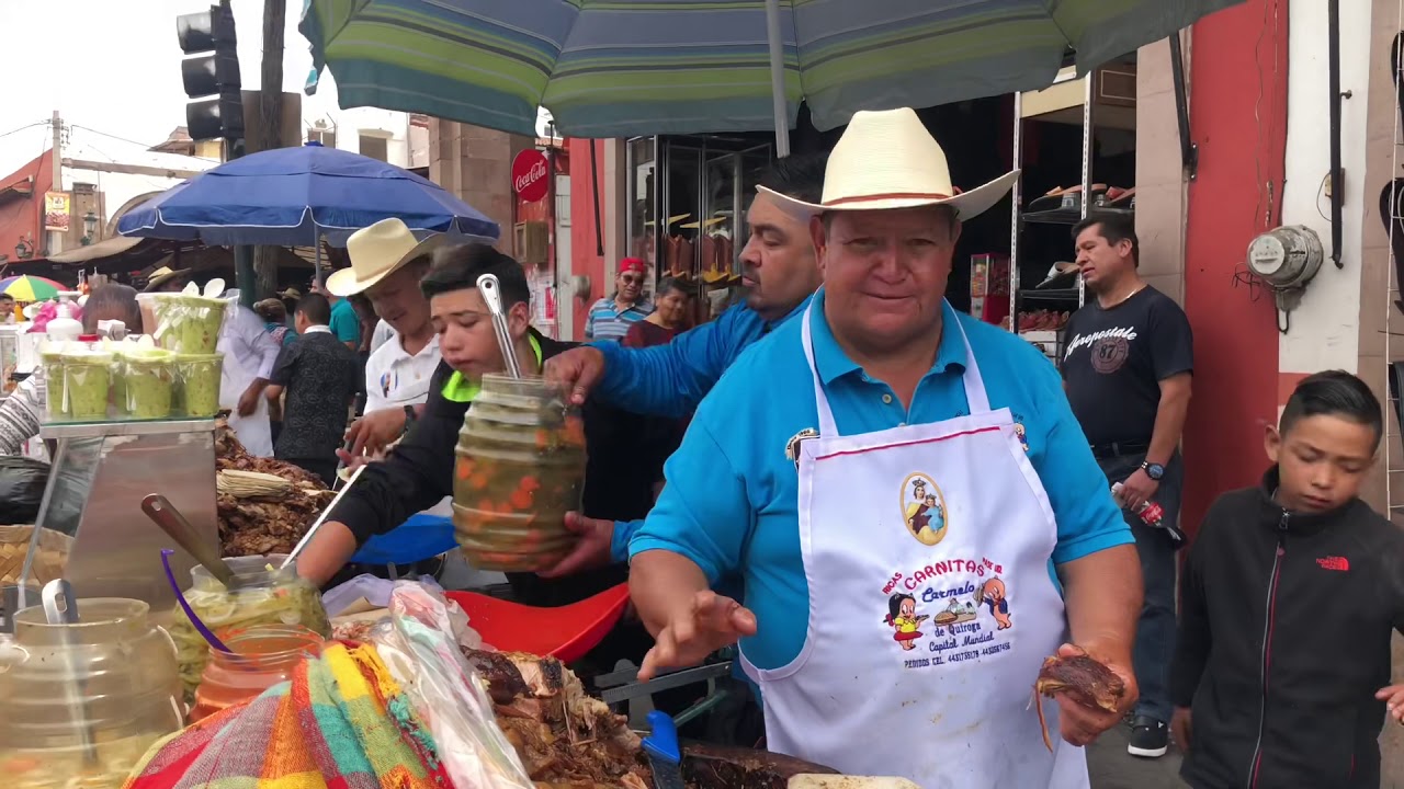 🥑🥑 CARNITAS  en QUIROGA Michoacan con los Famosos Carmelos 🌶🌶