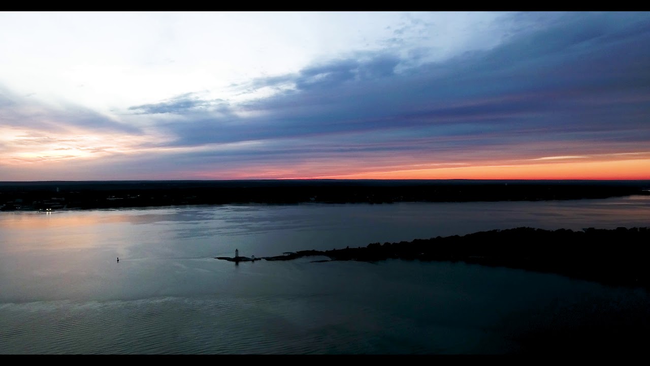 4K Sunset Nature Relaxation Ambient Music at Fort Getty Park Jamestown, Rhode Island