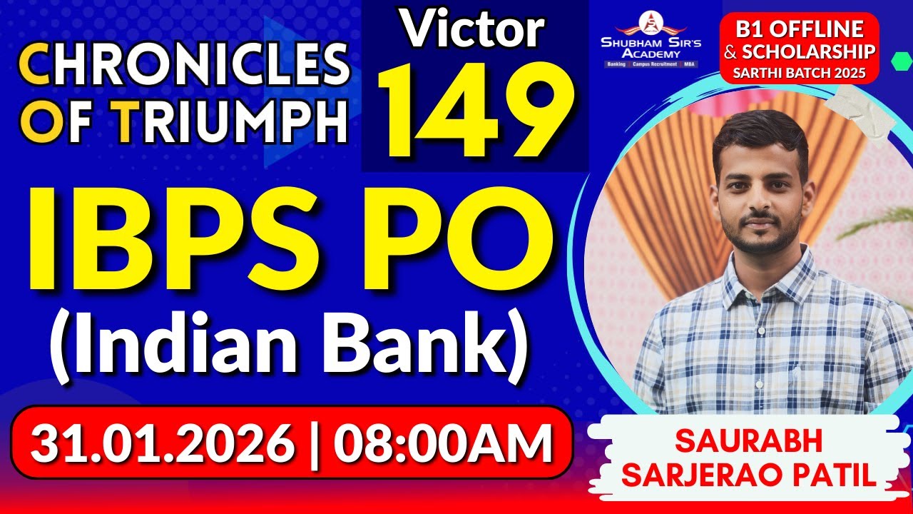 COT Victor 149 | SAURABH PATIL’s Journey #Motivation #SSA #banking #officer #success #bankexam