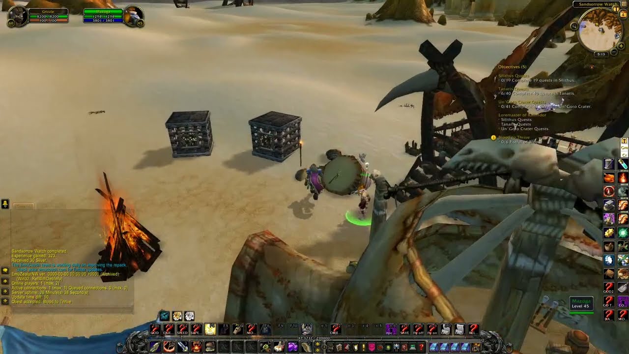 WOW Cata Quest 'Blood to Thrive - 25021' Horde on a PS