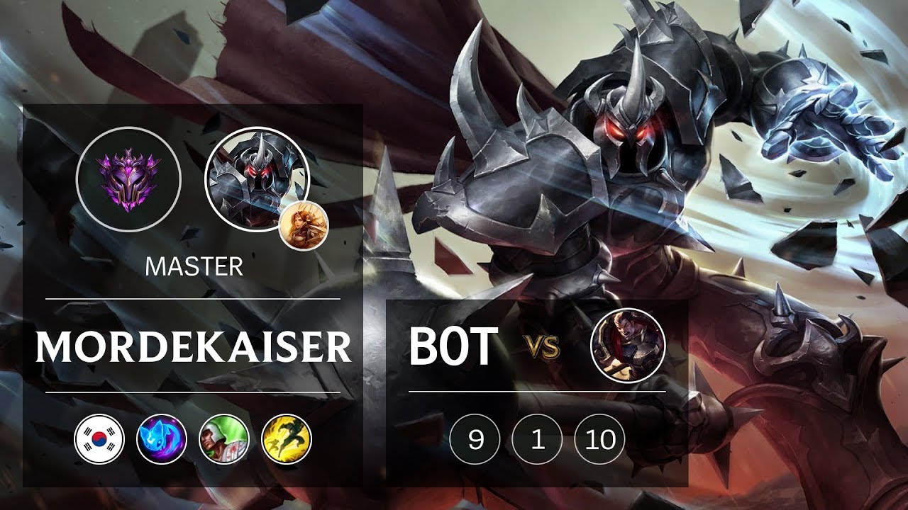 Mordekaiser Bot vs Darius - KR Master Patch 9.6