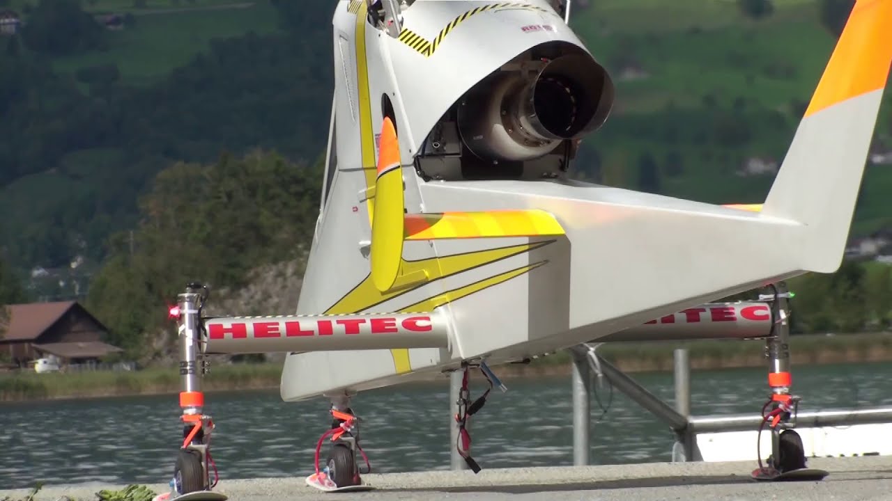 Giant K-Max RC Turbine Scale Flettner Rotor Model Helicopter