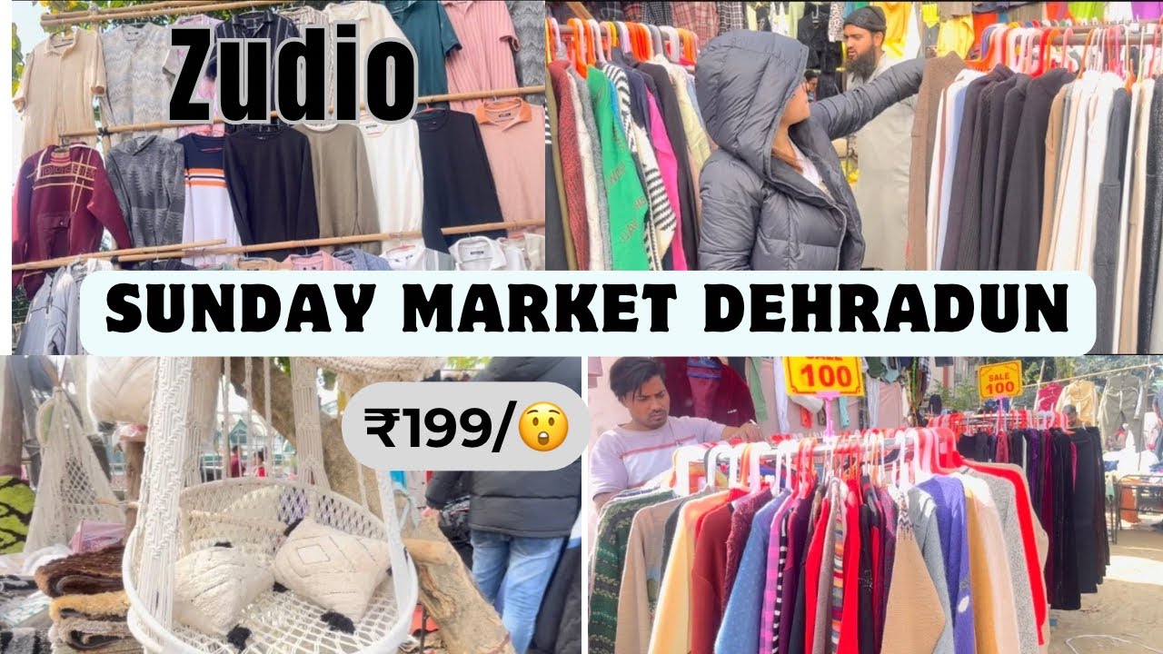 Sunday Bazaar mai Zudio Collection 🤭| Sunday Market Dehradun 🫠Sabse sasta market