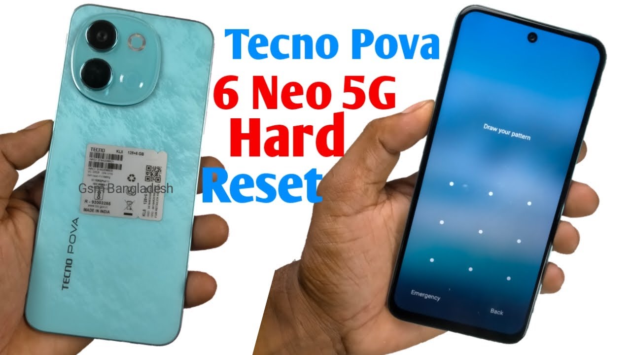 UNLOCK TECNO POVA 6 NEO 5G: Hard Reset For Forgotten PIN (2026)