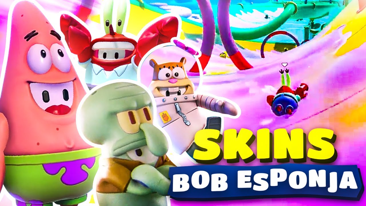 LAS SKINS DE BOB ESPONJA EN FALL GUYS 😱