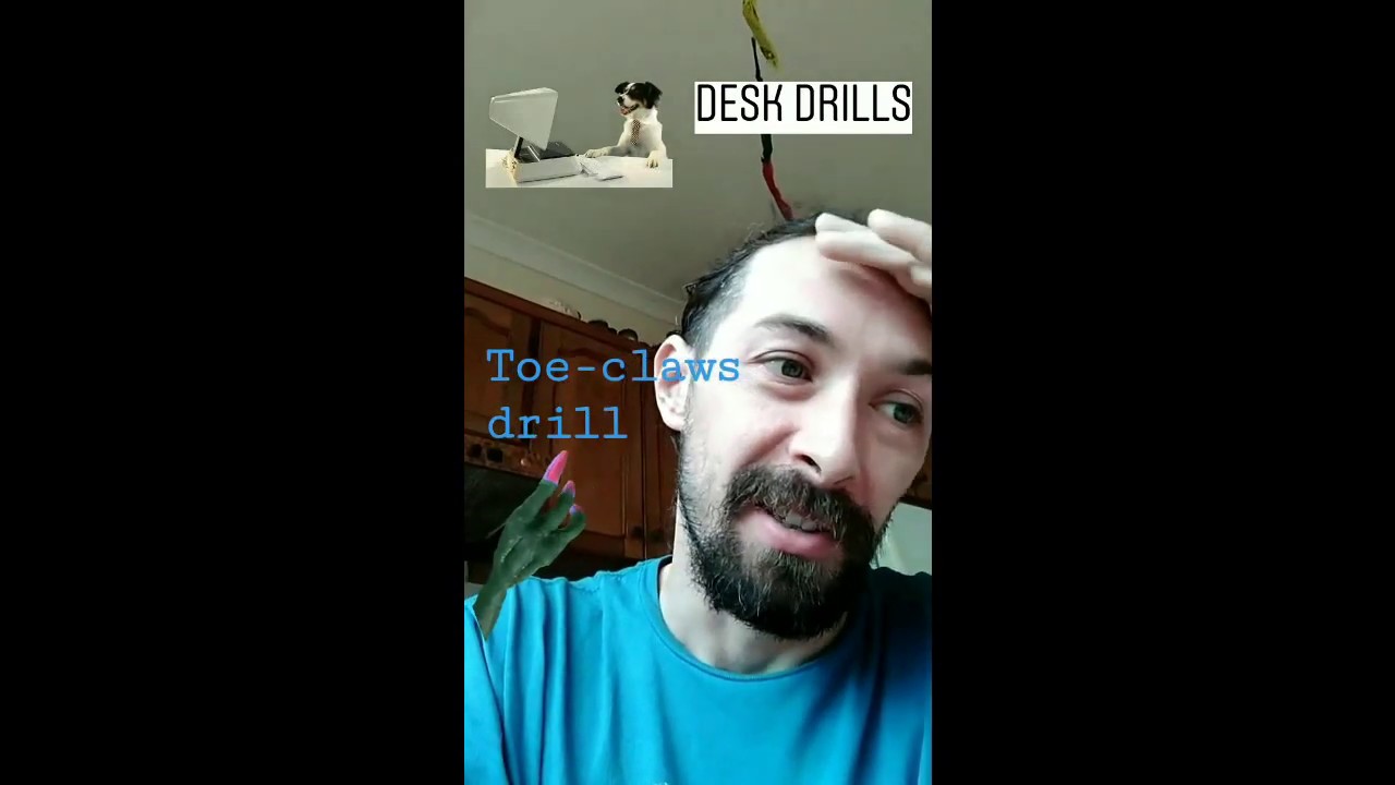 Climbing training at home - Toe-Claws Drill