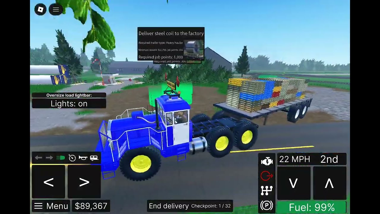 Off Roading Epic Truck Transport Deliver pallets Gameplay #18