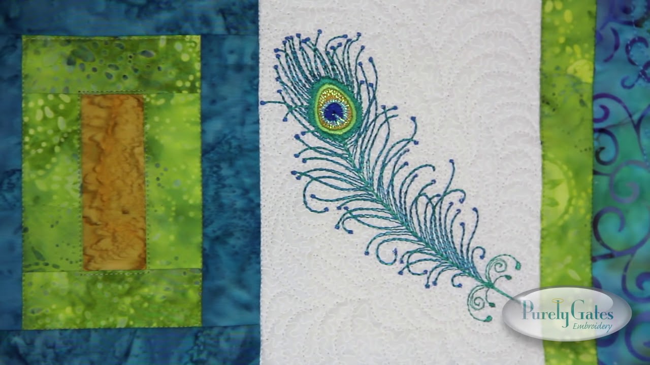 Peacock Feathers with Mylar