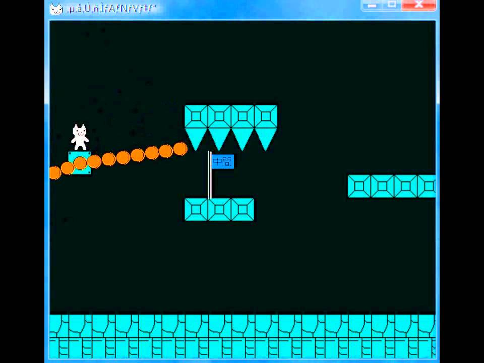 Syobon Action ALL hidden traps level 6 w/ game music