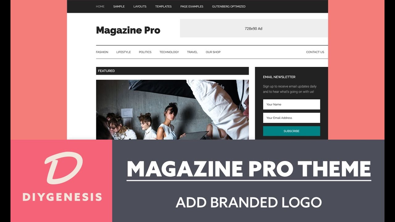 Magazine Pro Theme StudioPress 2020 - How To Add Logo Tutorial