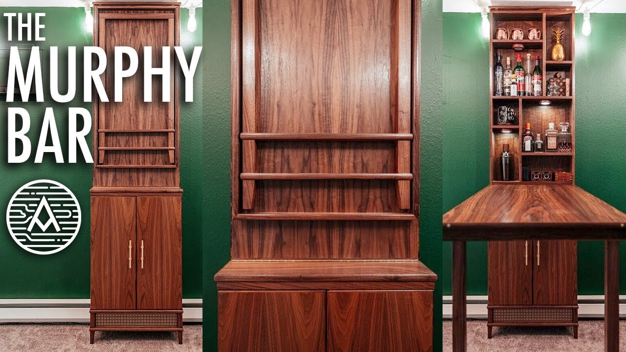 Fold-Down Murphy Bar -- Woodworking