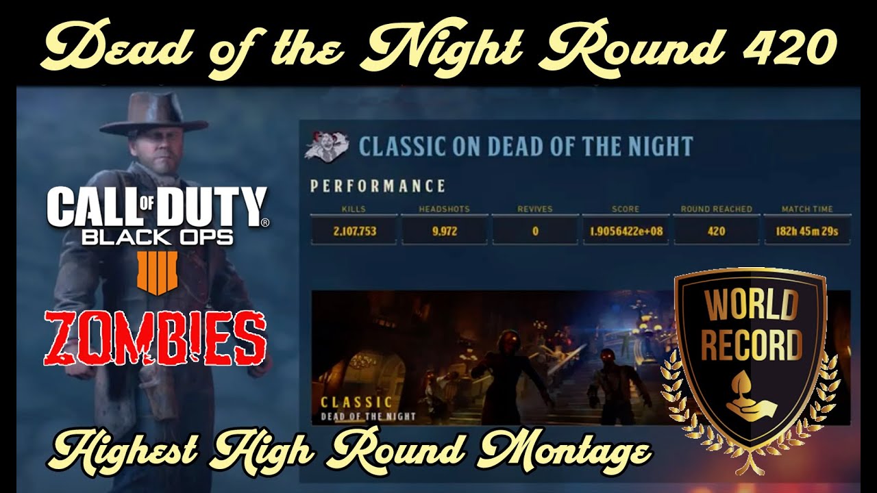 🔥Round 420🔥Dead of the Night🏆World Record Highest Round 2.1+ Million Kills🏆 Call of Duty: Zombies