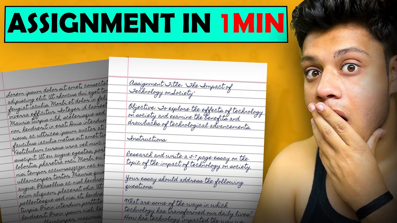 HOW TO MAKE ASSIGNMENT WITHOUT WRITING | ASSIGNMENT KAISE BANAYE BINA LIKHE | SIDONTECH