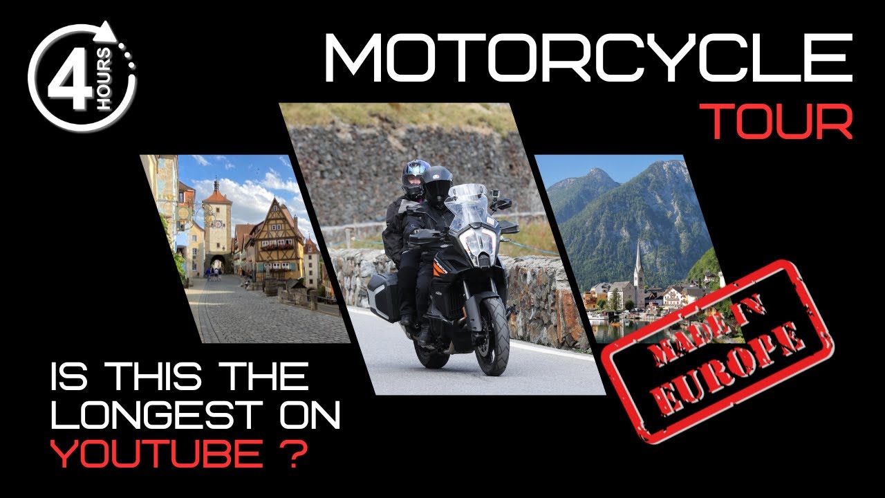 IS THIS THE LONGEST MOTORCYCLE TOUR ON YOUTUBE? A 4 Hour adventure across Europe!!!