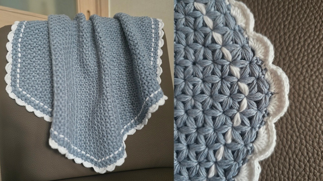 Baby blanket crochet tutorial