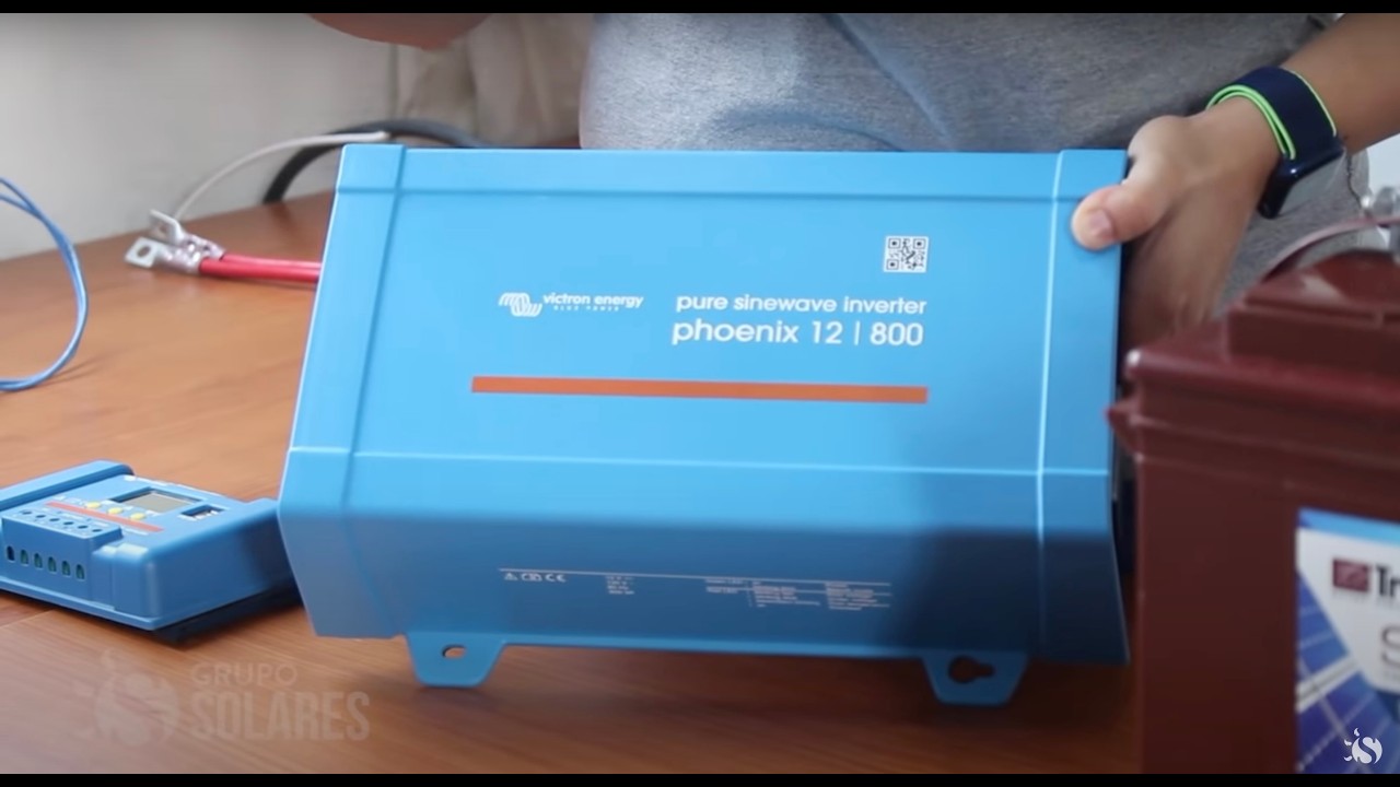 Conectar batería al panel solar