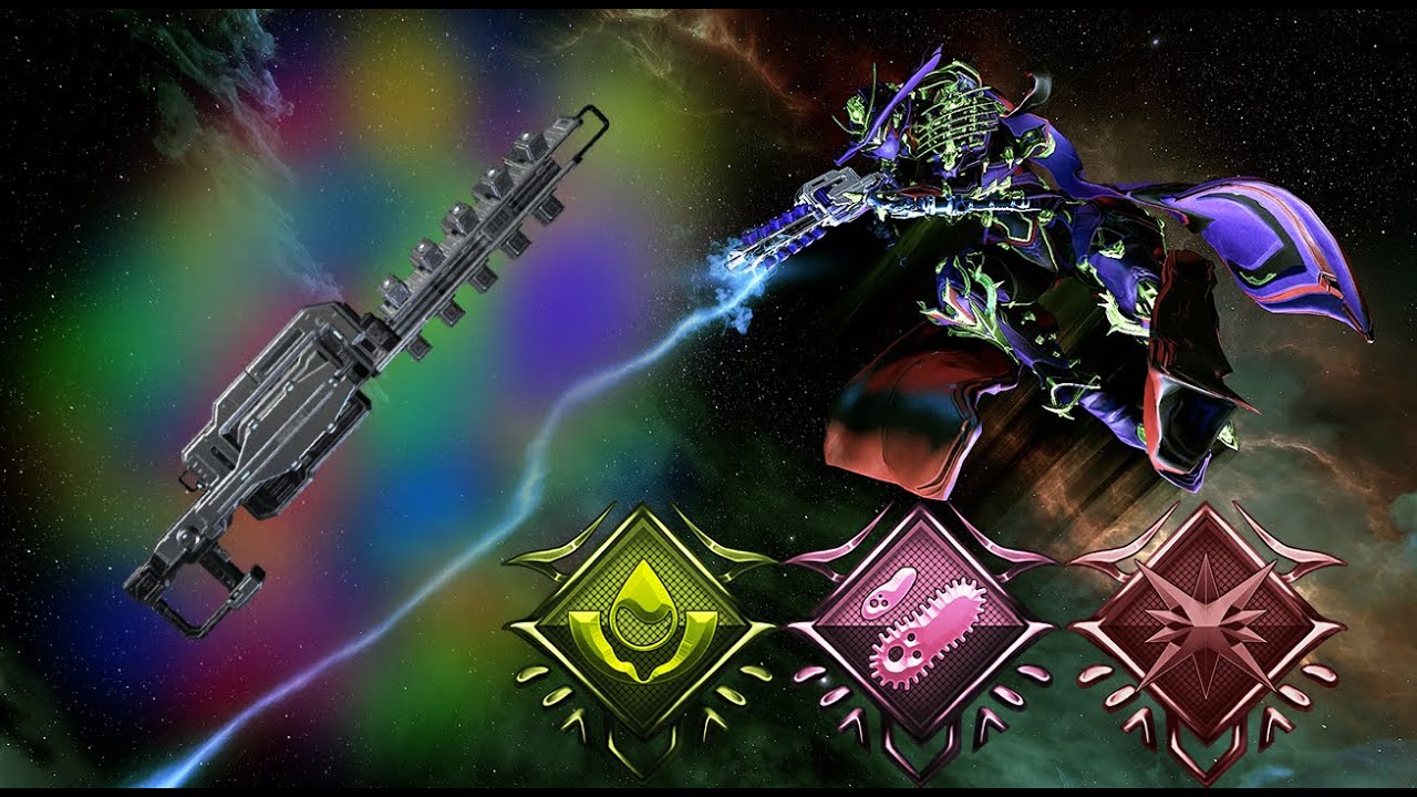 Warframe - Amprex | Коррозионное и взрывное электрическое излучение (взрывное, коррозионное, виру...