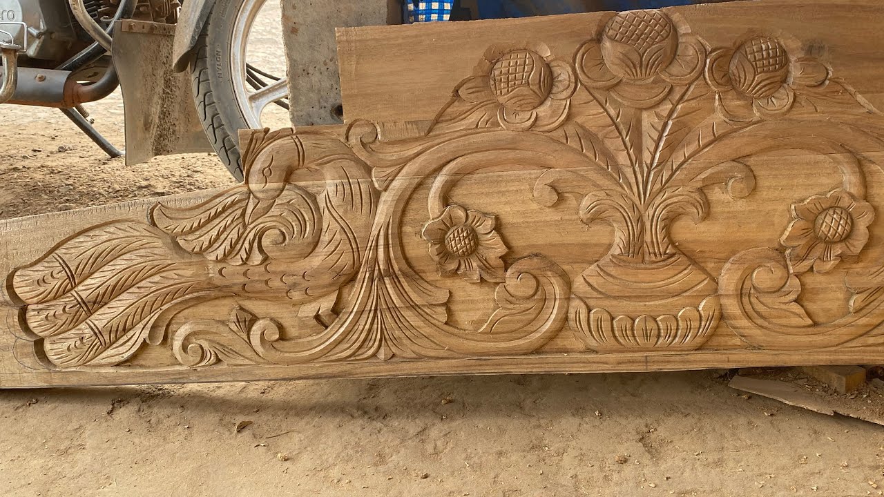 Simple wooden bad Design 2023// palang design ￼