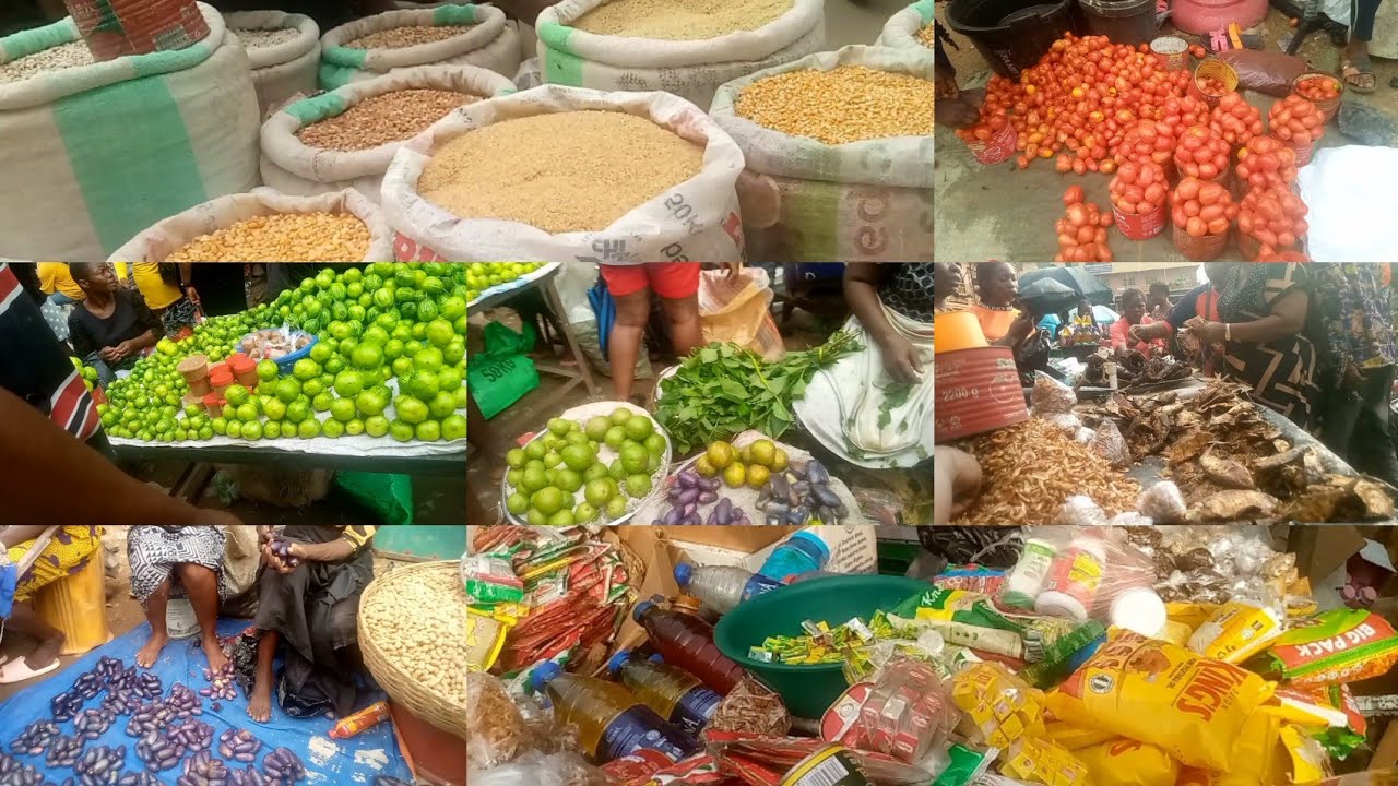 Price of foodstuffs currently in Nigeria Onitsha main market.