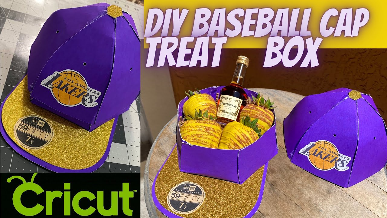 DIY Baseball Cap Treat Box Tutorial | Cricut Hat Gift Box | Father’s Day Gifts for Him