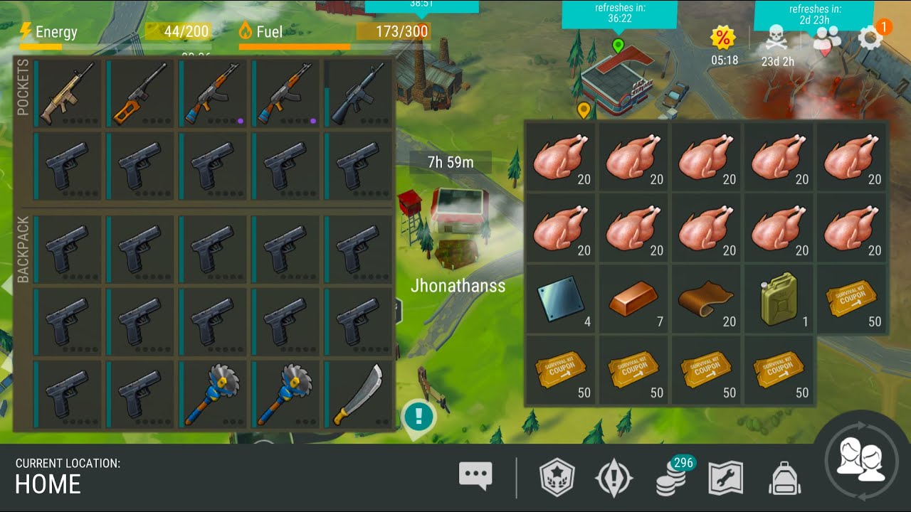LDOE raid Jhonathanss  |  Reloaded 3x  |  Got a lot of guns