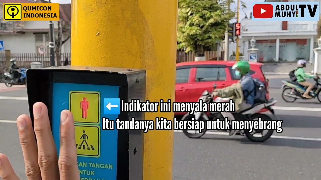 PELICAN CROSSING MODEL BARU SUDAH TIDAK PAKAI TOMBOL? JL.JEND.SUDIRMAN SEBELAH TIMUR TUGU YOGYAKARTA