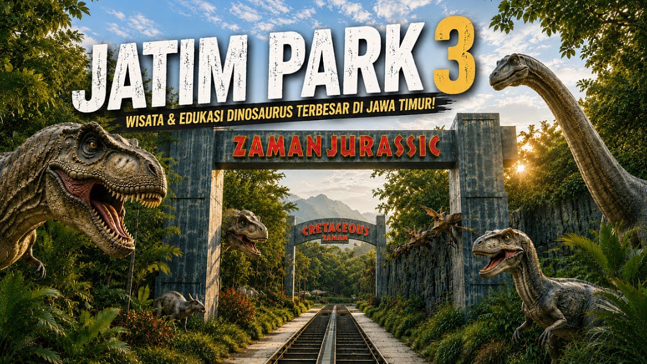 JATIM PARK 3 (DINO PARK) TERBARU 2026 ‼️EXPLORE DINO PARK JATIM 3 BATU MALANG 