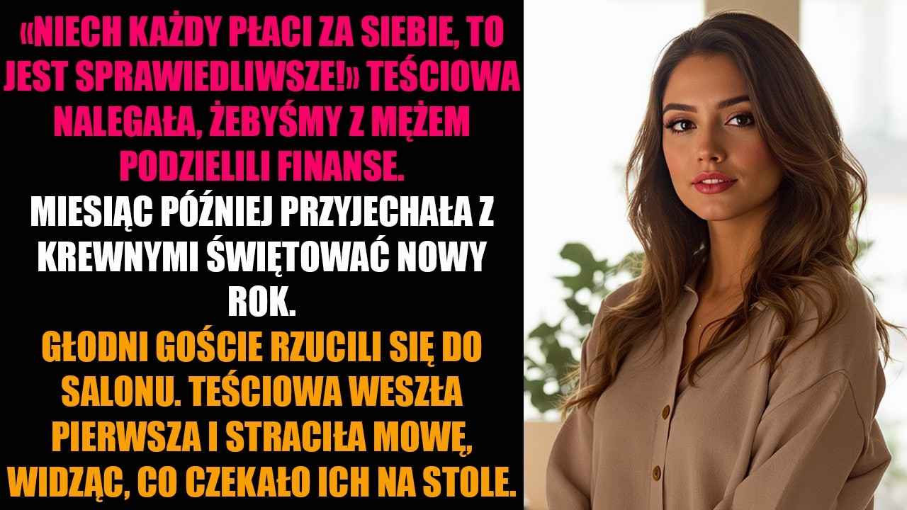 «NIECH KAŻDY PŁACI ZA SIEBIE, TO JEST SPRAWIEDLIWSZE!» TEŚCIOWA NALEGAŁA, ŻEBYŚMY Z MĘŻEM...