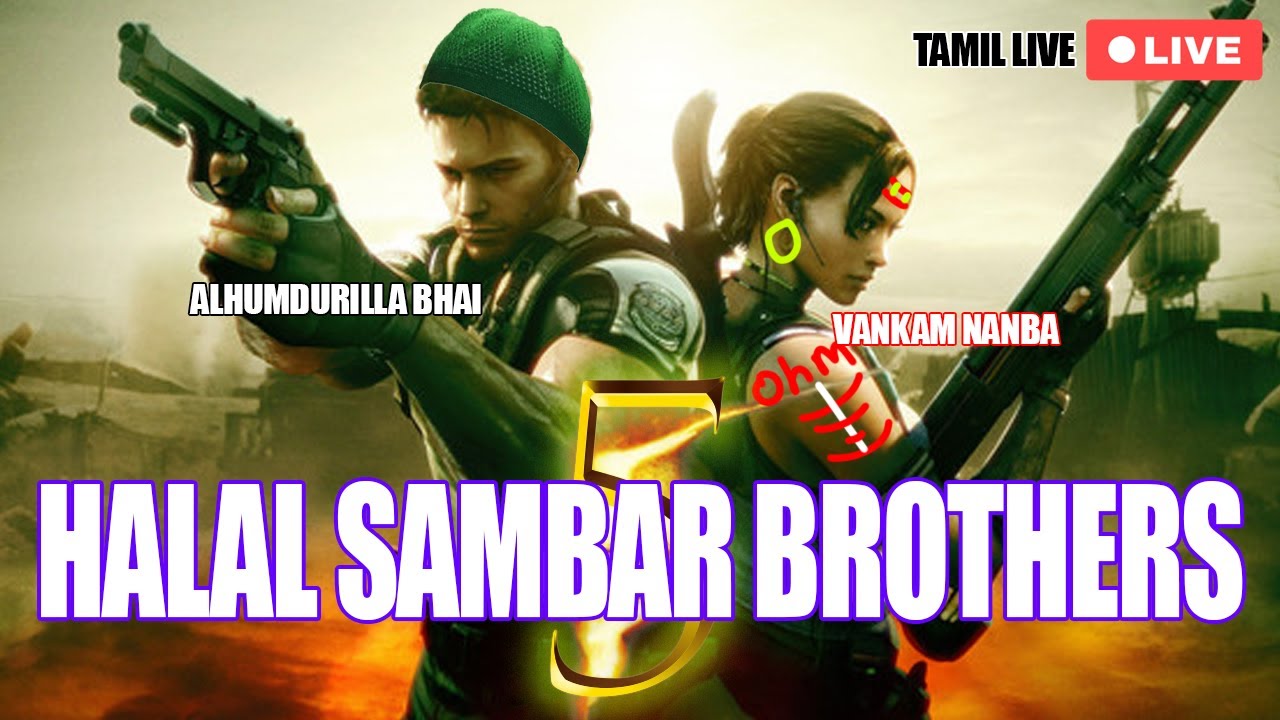 Halal sambar brother in Resident evil 5 | Tamil | Veteran mode