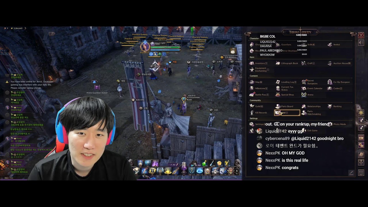 Arena Updated!! I'm 9th Rank in the whole server #TL #ThroneandLiberty