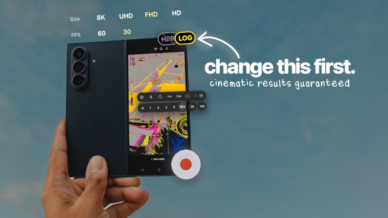 Samsung Galaxy Z Fold 7 BEST SETTINGS: How To Get Cinematic Footage!