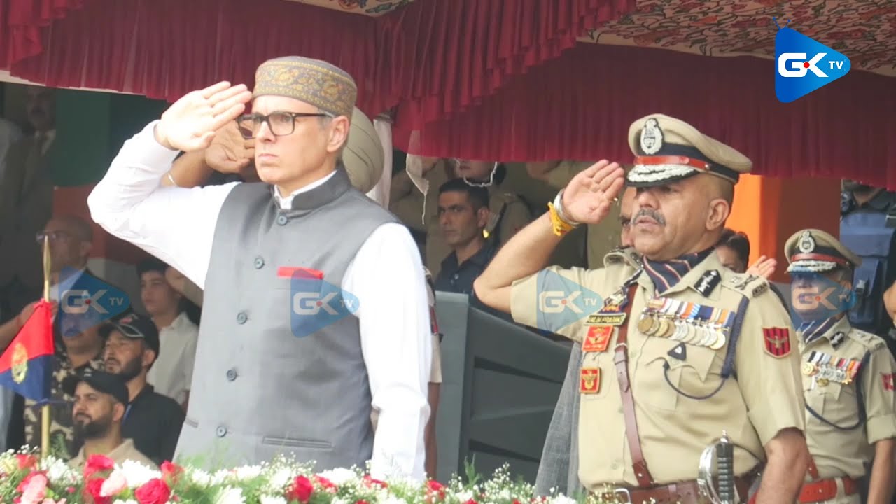 Omar attends I-Day event in Srinagar, first elected CM in 8 years to unfurl tricolour in J-K