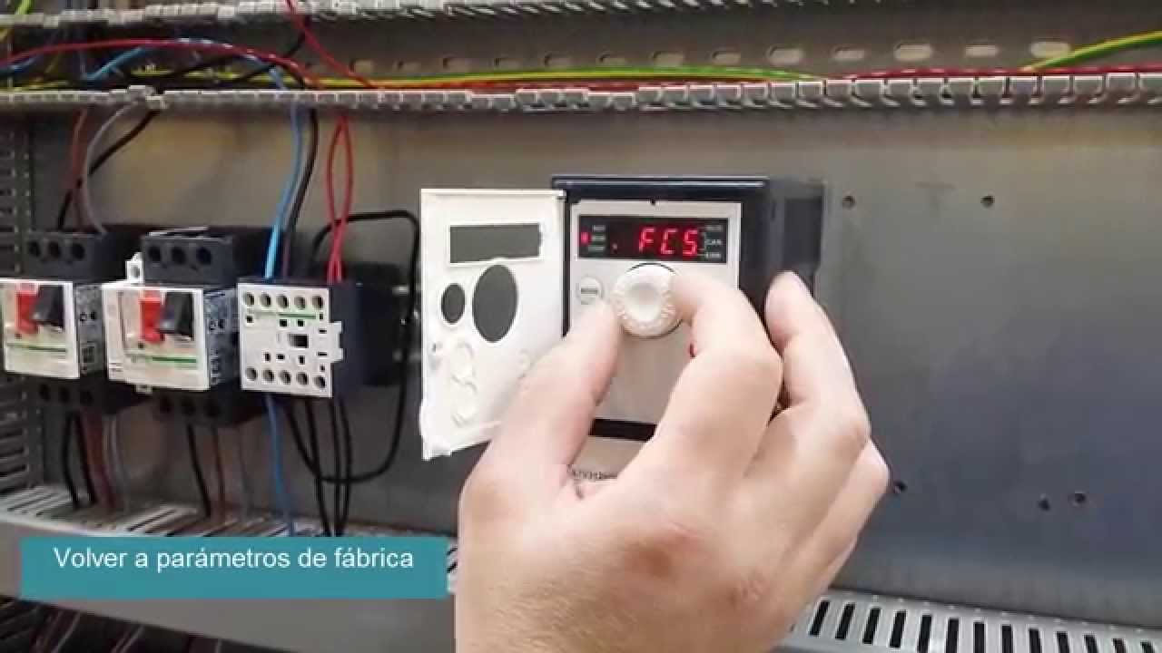 Programación variador Schneider ATV312