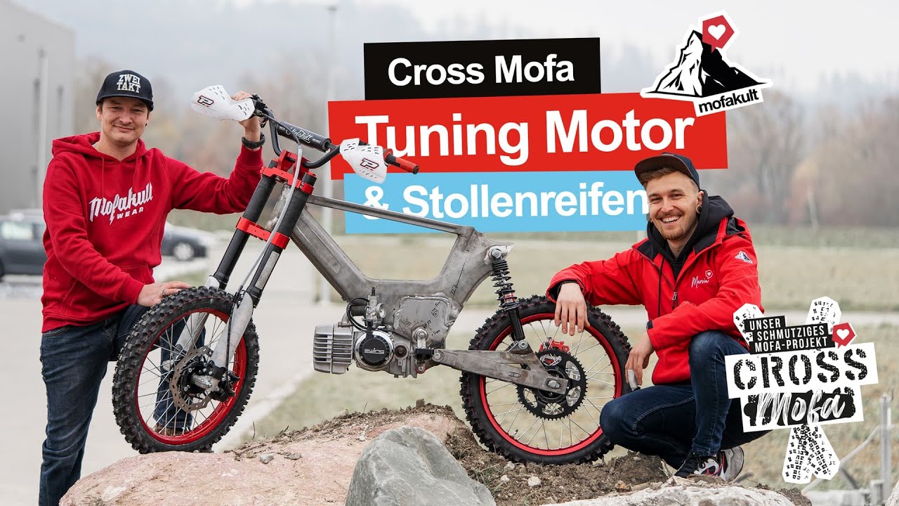 CROSS MOFA PROJEKT | 75CCM TUNING MOTOR & MASSIVE REIFEN