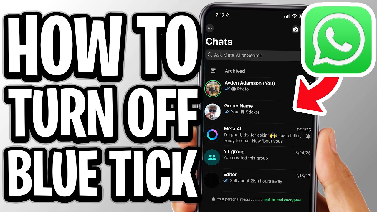 How To Off Blue Tick On Whatsapp - Full Guide