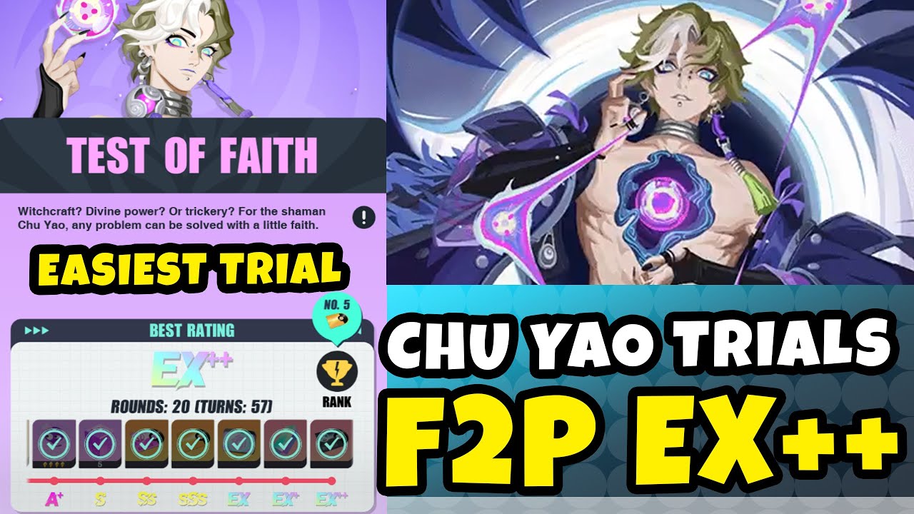 CHU YAO TRIAL F2P EX ++ SHOWCASE | EASIEST TRIAL EVER | DISLYTE