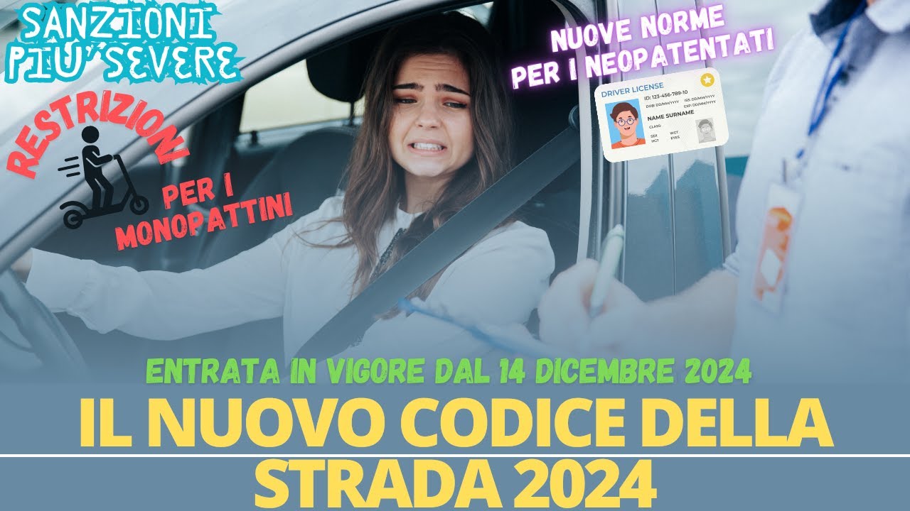 Le nuove norme del codice della strada 2024