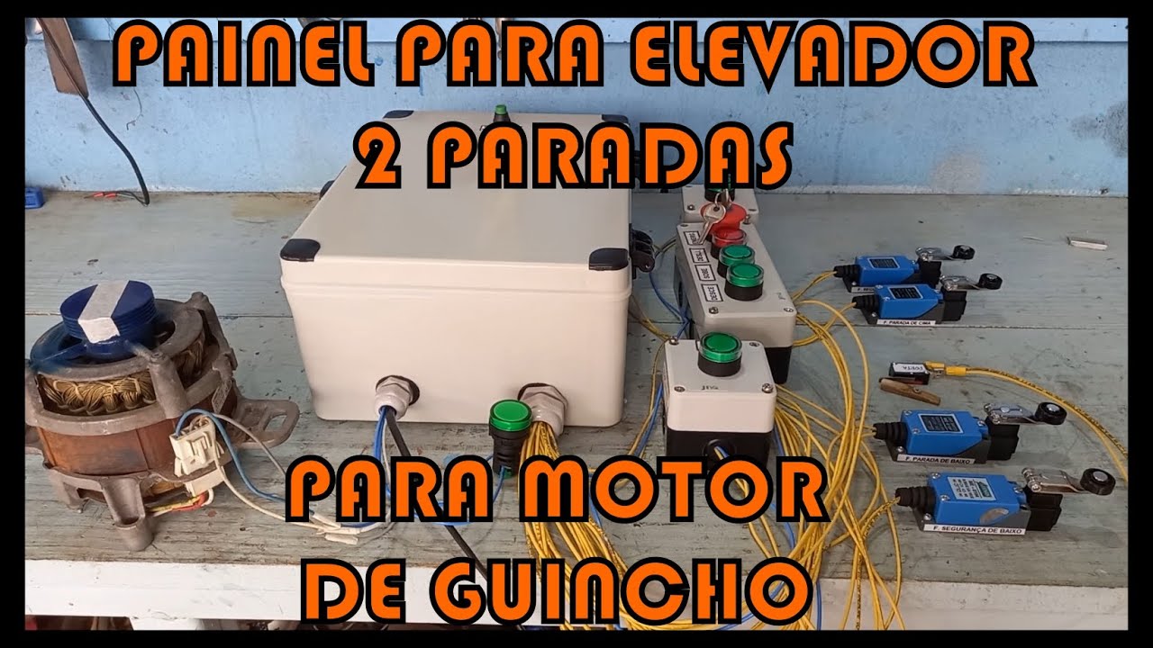 PAINEL PARA ELEVADOR 2 ANDARES USANDO MOTOR DE GUINCHO