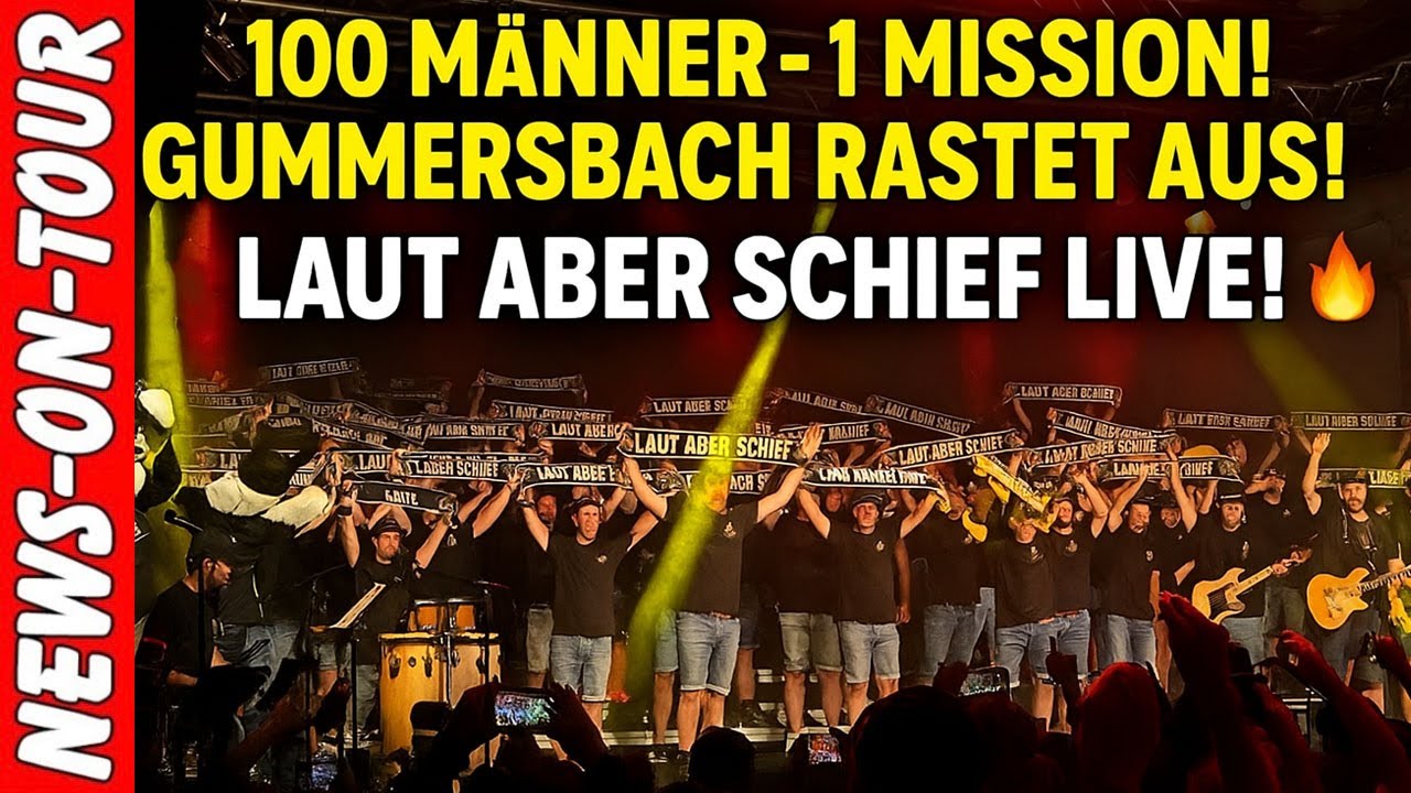 🎶 Laut aber Schief live in Gummersbach – Ausverkauftes Konzert mit Tatwaffe & 100 Sängern in Halle32