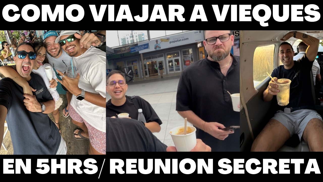 COMO VIAJAR A VIEQUES POR 5 HORAS Y TUVIMOS REUNION SECRETA | VLOG 426 | Alejandro Gil