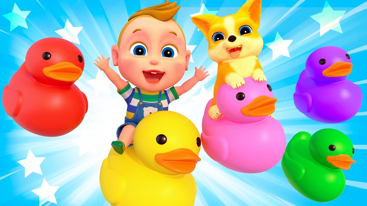 5 Little Ducks(Learn Colors Song) | Sumo BoNursery Rhymes & Kids Songs