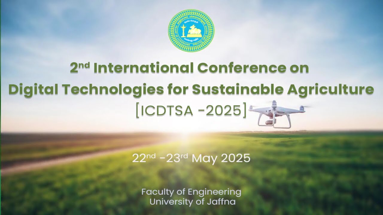 🌱 ICDTSA 2025  |  2nd International Conference on Digital Technologies for Sustainable Agriculture